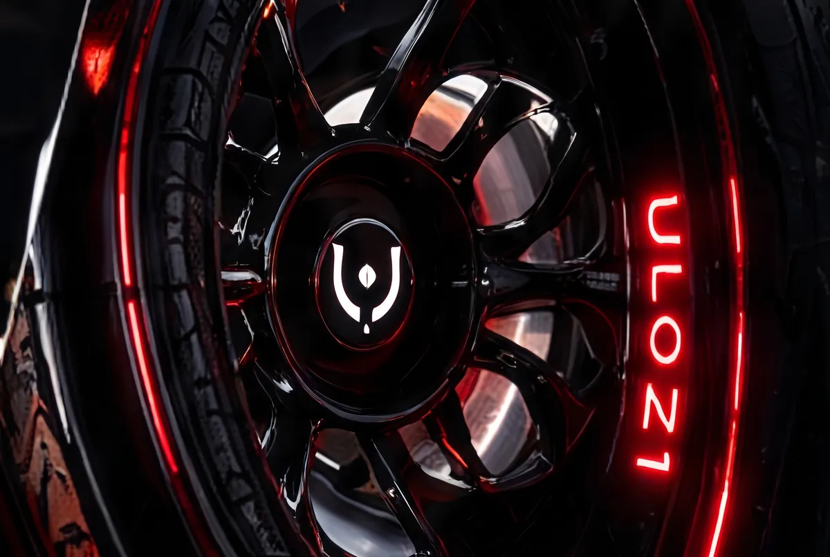 Ulozi wheel with red rim light